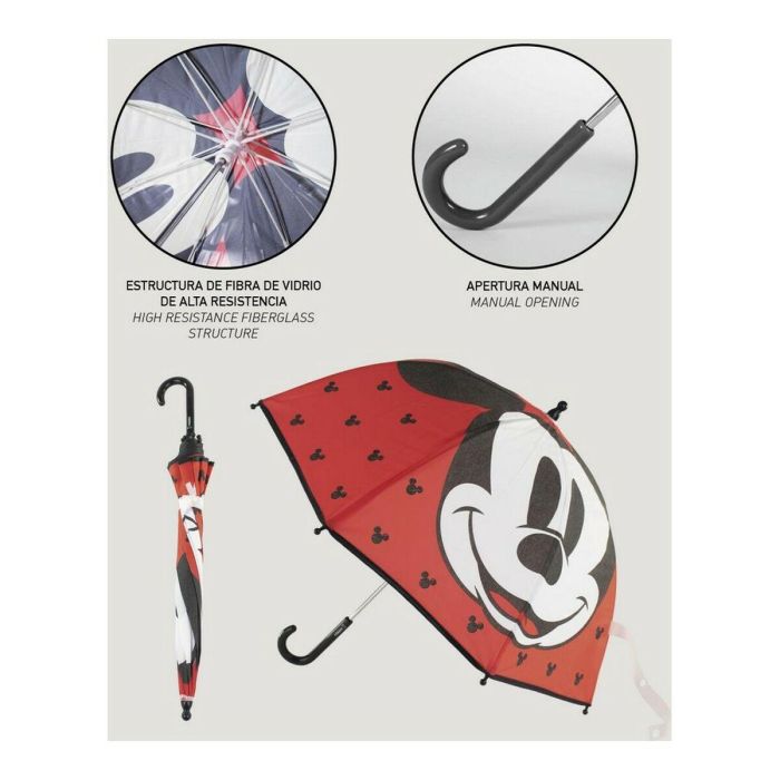 Paraguas manual eva mickey 45 cm 5 Paraguas manual eva mickey 45 cm 5
