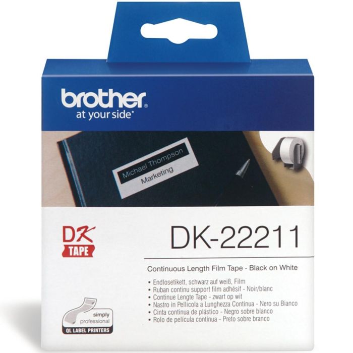 Etiquetas Cinta Continua Brother Blanca Dk22211 1 Etiquetas Cinta Continua Brother Blanca Dk22211 1