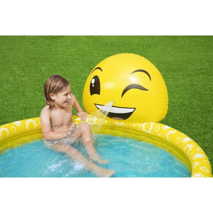 Bestway Piscina Hinchable Infantil Chorro Sonrisa 165x144x69 cm +2 Años Jardin 53081 1 Bestway Piscina Hinchable Infantil Chorro Sonrisa 165x144x69 cm +2 Años Jardin 53081 1