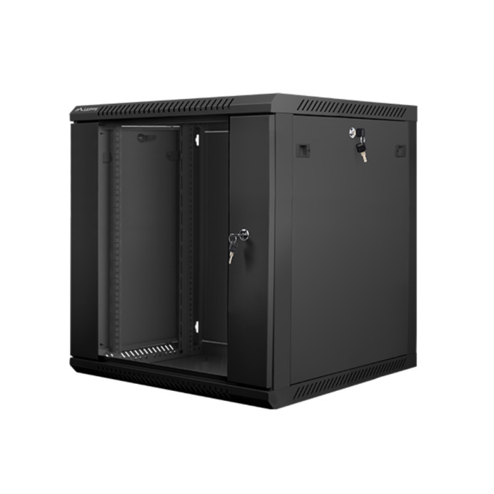 Lanberg Armario Mural Rack 19 Pulgadas 12U WF01-6612-10B Montaje en Pared 60kg IP20