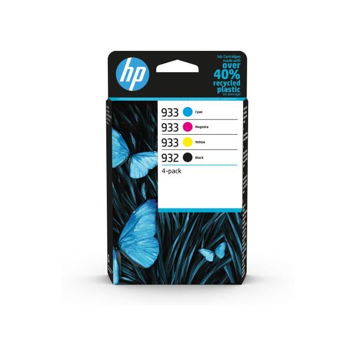 HP OfficeJet 6100, Pack 4 cartuchos 932 K y 933 CMY