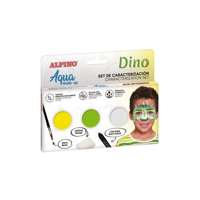 Maquillaje Alpino Make-Up Polvera Aqua Set De Caracterizacion Dino