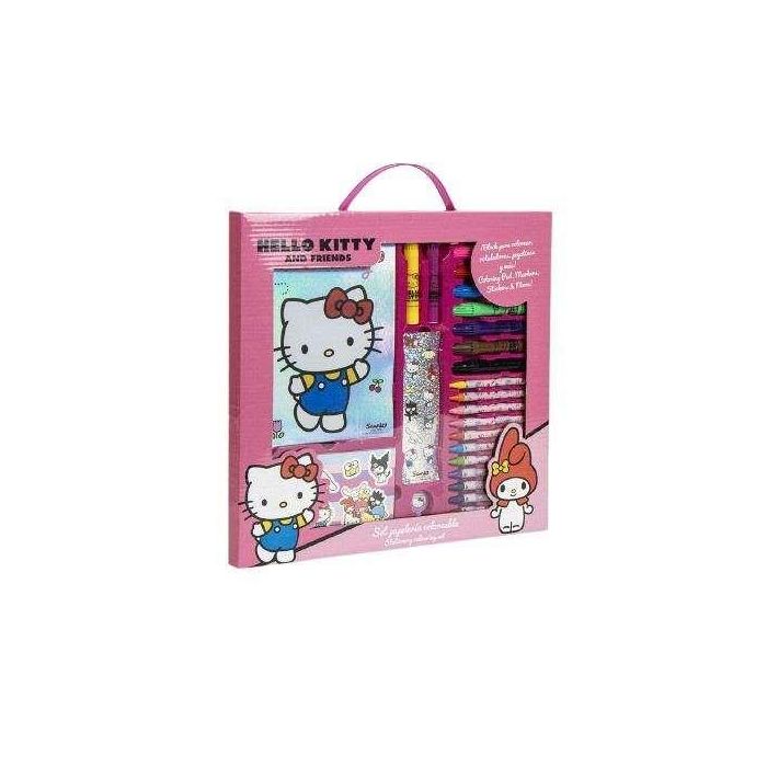 Set papelería coloreable hello kitty 30.0 x 30.0 x 2.5 cm Set papelería coloreable hello kitty 30.0 x 30.0 x 2.5 cm