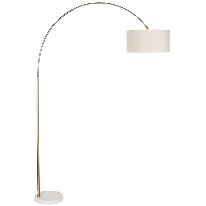 Lampara Pie Moderno DKD Home Decor Dorado Blanco 40 x 193 x 126 cm Lampara Pie Moderno DKD Home Decor Dorado Blanco 40 x 193 x 126 cm