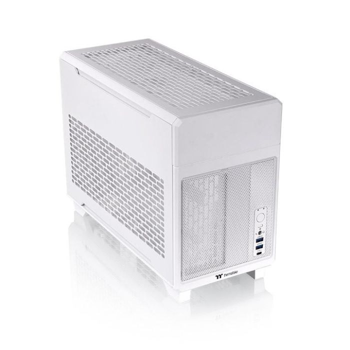 Thermaltake TR100 Mini Torre Blanca, Caja de PC compacta, compatible con fuentes SFX/SFX-L, soporta radiadores 120/140/240/280mm y discos 2.5" 2 Thermaltake TR100 Mini Torre Blanca, Caja de PC compacta, compatible con fuentes SFX/SFX-L, soporta radiadores 120/140/240/280mm y discos 2.5" 2