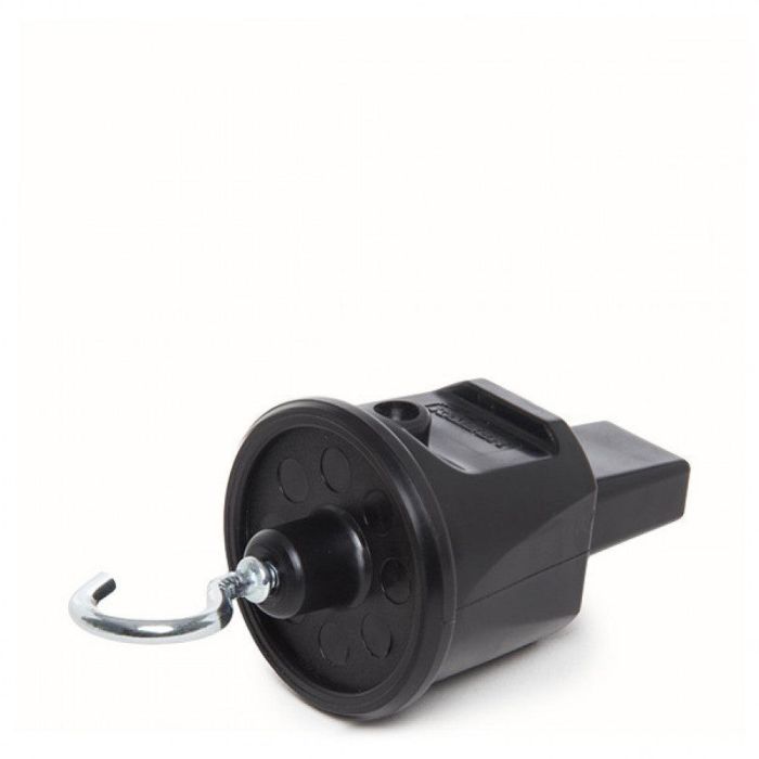 End Cap Negro IP44 Gancho Metálico Cable Plano [AM-BT906 2