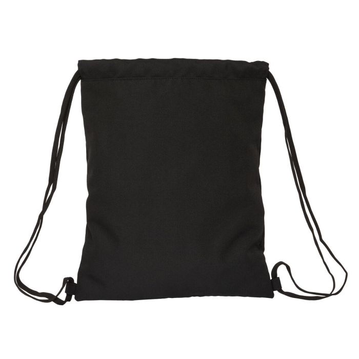 Bolsa Mochila con Cuerdas Kappa Black Negro 35 x 40 x 1 cm 2