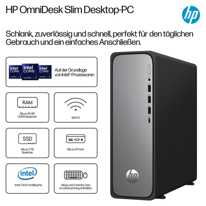 HP OmniDesk S03-0412ng Intel 300 8GB RAM 512GB SSD Windows 11 Negro 3