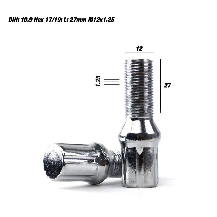 Omp Speed Juego De 20 Tornillos Acero De Colores M12x1.25 Llave De 17-19 Largo 27 mm Color Plata Y Material Din 10.9 OMPS09951202 6 Omp Speed Juego De 20 Tornillos Acero De Colores M12x1.25 Llave De 17-19 Largo 27 mm Color Plata Y Material Din 10.9 OMPS09951202 6