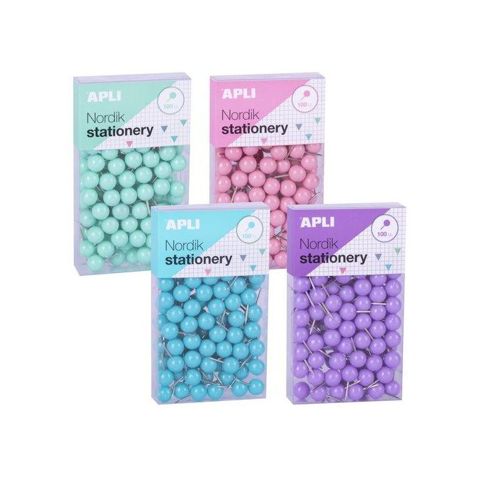 Aguja Señalizadora Portaetiquetas Apli Ø 0.9X 20 Mm Caja De 100 Surtidas (Set de 8)