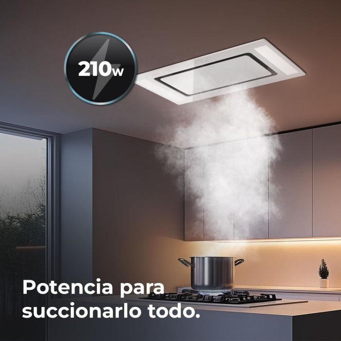 Cecotec Campana Convencional Integrable Bolero Flux TIR 908000 Blanco Cristal 90cm A++ 11