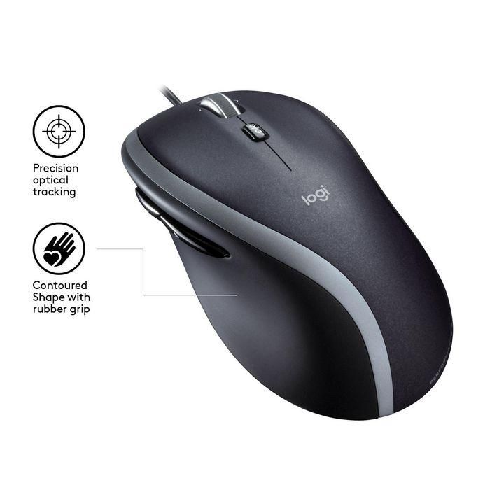 Logitech M500S Ratón con Cable Negro con Desplazamiento Hiperrápido, Precisión Láser y Botones Adelante/Atrás, Diseño Ergonómico 4 Logitech M500S Ratón con Cable Negro con Desplazamiento Hiperrápido, Precisión Láser y Botones Adelante/Atrás, Diseño Ergonómico 4