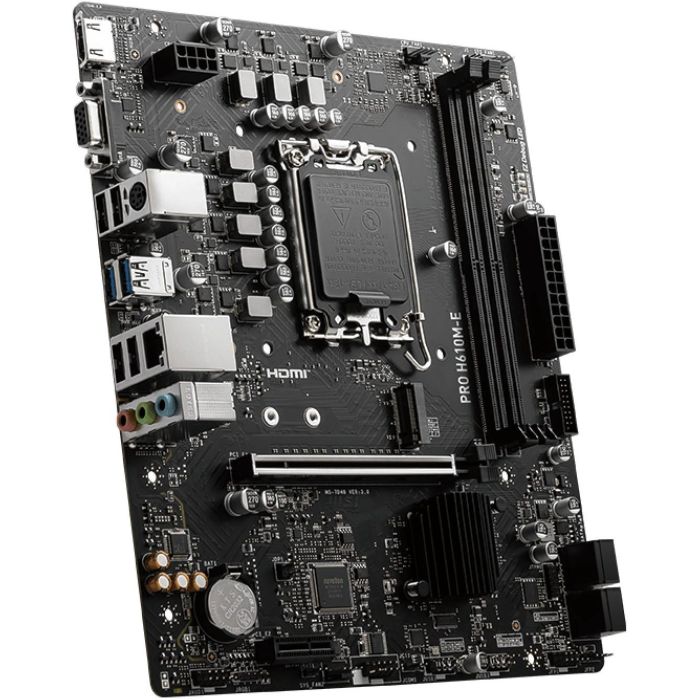 MSI PRO H610M-E H610.S1700.mATX.DDR5 Placa Base Intel LGA 1700 DDR5 micro ATX para PC 3