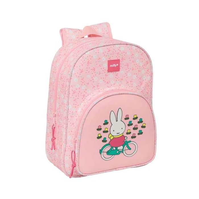 Safta Mochila Infantil Adaptable a Carro Miffy Flores 340x110x260 mm Safta Mochila Infantil Adaptable a Carro Miffy Flores 340x110x260 mm