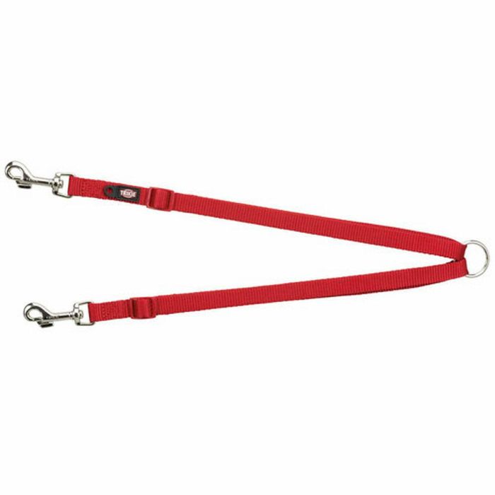 Acople Correa 2 Perros Trixie New Premium Rojo 40-70 cm XS S M 1