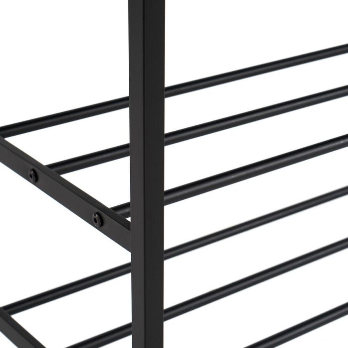 Perchero Negro Hierro 76,2 x 35 x 177,5 cm 2 Perchero Negro Hierro 76,2 x 35 x 177,5 cm 2