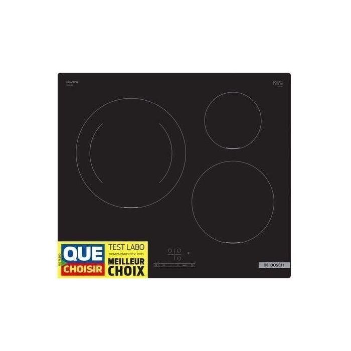 Placa de inducción BOSCH - 3 fuegos - 60 cm - PUJ611BB5E 1 Placa de inducción BOSCH - 3 fuegos - 60 cm - PUJ611BB5E 1