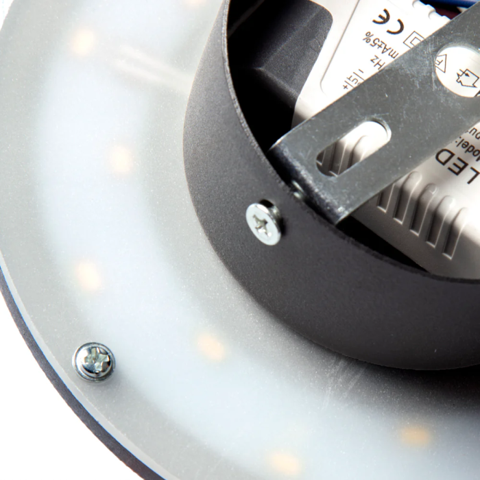 Aplique LED Pared Aluminio 8W 612Lm 4200K Luna IP20 Interior [HO-WL-LUNA-8W-BW] 2