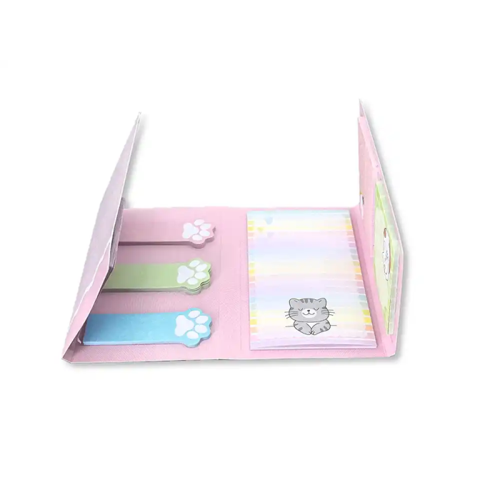 Imaginovo Notas Adhesivas Gatito, 20 Piezas Tamaños Surtidos, Diseño Fantasía Divertido para Niños 4