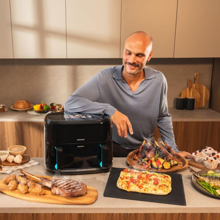 Cecotec Freidora de Aire Grill Cecofry&Grill Smokin'Prime 11000 2800W 10L Acero Inox. Negro 12 Cecotec Freidora de Aire Grill Cecofry&Grill Smokin'Prime 11000 2800W 10L Acero Inox. Negro 12
