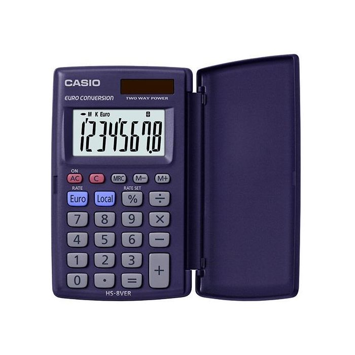 Casio Calculadora De Oficina Violeta Oscuro Hs-8 Ver Casio Calculadora De Oficina Violeta Oscuro Hs-8 Ver