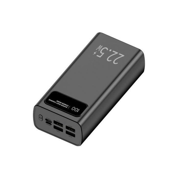 Leotec Batería Externa LEPOW30W22K Polímero de Litio 30000 mAh Negro Carga Rápida 22.5W
