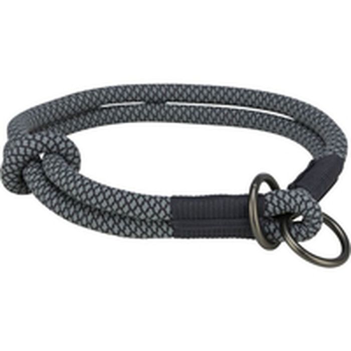 Collar de Adiestramiento para Perros Trixie Soft Rope Negro Gris M 45 cm 1