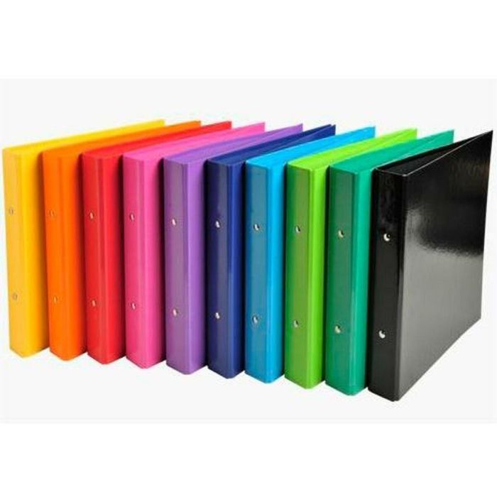 Carpeta de anillas Exacompta Multicolor A5 (10 Unidades) 1