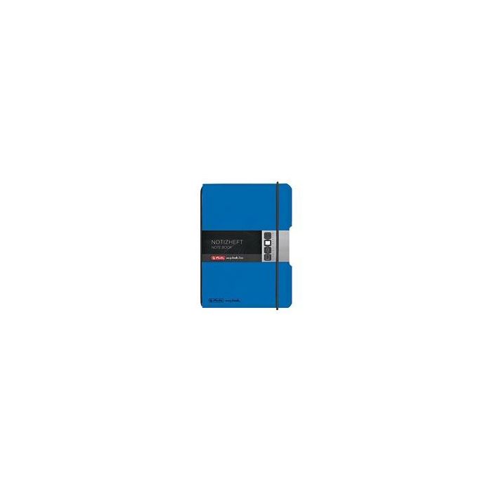 Herlitz Notizheft my.book flex A6 PP 40Bl. kariert blau 0 Herlitz Notizheft my.book flex A6 PP 40Bl. kariert blau 0