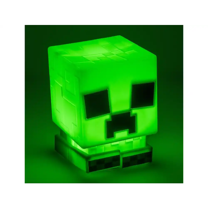 Wondee Lampara Creeper de Silicona Minecraft Luz Nocturna Pixelada 4
