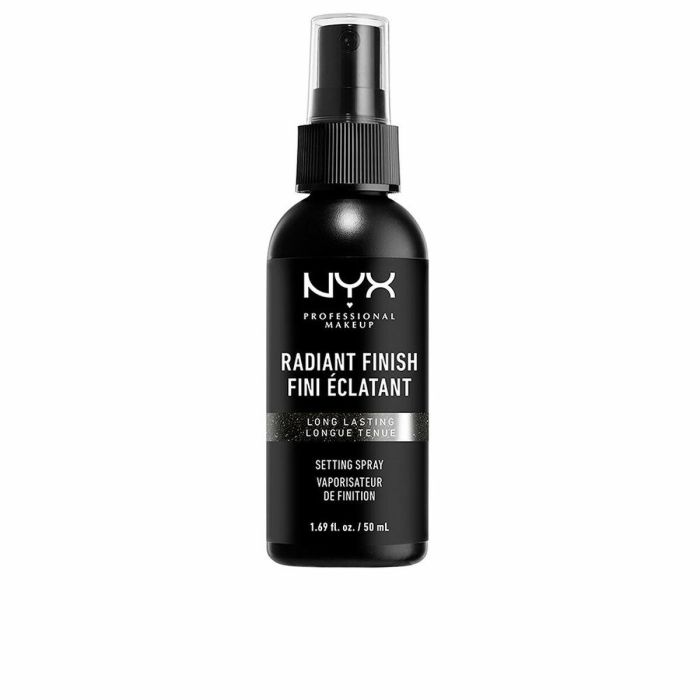 NYX PROFESSIONAL MAKE UP Radiant Finish Spray Fijador 50 ml - Acabado Radiante y Luminoso, Vegano NYX PROFESSIONAL MAKE UP Radiant Finish Spray Fijador 50 ml - Acabado Radiante y Luminoso, Vegano