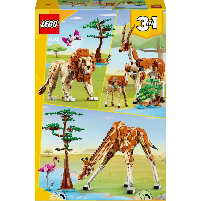 LEGO 31150 Creator 3en1 Safari Animales Salvajes, Juguete con Figuras: Jirafa, Gacelas y León 8 LEGO 31150 Creator 3en1 Safari Animales Salvajes, Juguete con Figuras: Jirafa, Gacelas y León 8