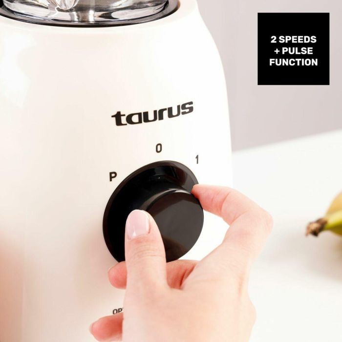 Batidora de Vaso Taurus OPTIMA VINTAGE Crema 1,5 L 6 Batidora de Vaso Taurus OPTIMA VINTAGE Crema 1,5 L 6