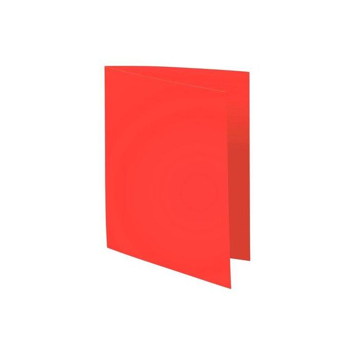 Exacompta Subcarpeta cartulina 100% reciclada DIN A4, 220 gr, Rojo, Certificado Blue Angel