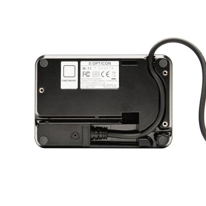 Opticon M-11,2D CMOS MP Omni presentation desktop scanner,2 LED,Speaker,Tone adjust,HID/VCP,USB cable,Black 1