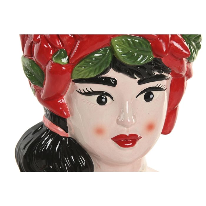 Macetero Urban DKD Home Decor Rojo 9 x 19 x 16 cm (2 Unidades) 1