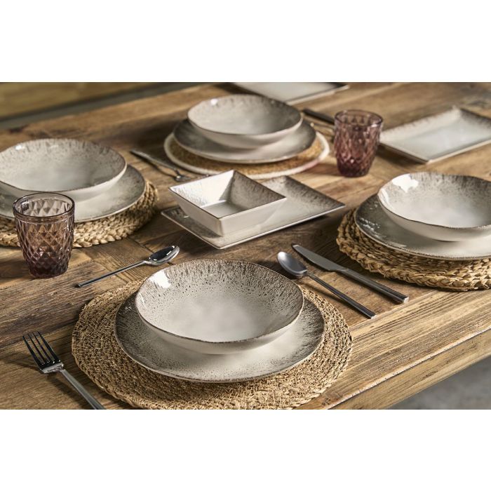 Inde Plato Postre 18 x 18 cm, Colección Arena, Acabado Elite Brillo, Cerámica (12 Unidades) Inde Plato Postre 18 x 18 cm, Colección Arena, Acabado Elite Brillo, Cerámica (12 Unidades)