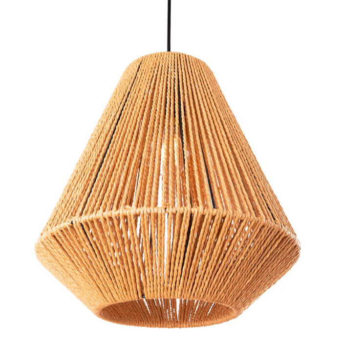 Lámpara Colgante Allan SKD-P-2029 Ratán Natural Estilo Mediterráneo para Salón 2