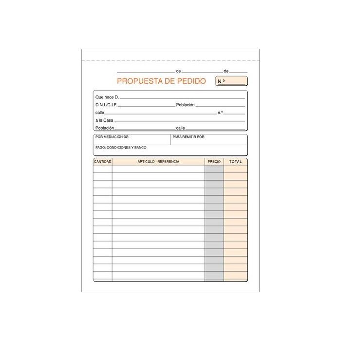 Talonario Pedidos 4º Natu Tripli Loan (Set de 5)