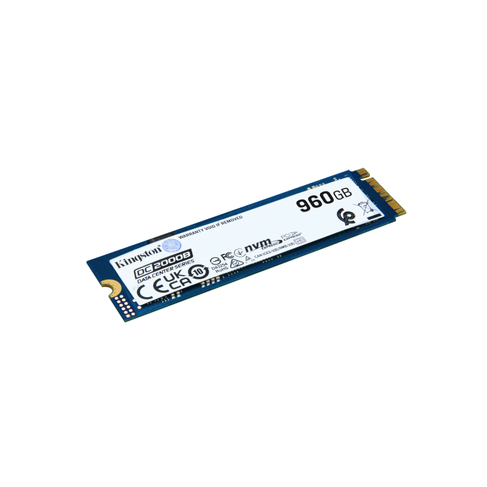 Kingston Technology DC2000B M.2 960 GB PCI Express 4.0 NVMe 3D TLC Kingston Technology DC2000B M.2 960 GB PCI Express 4.0 NVMe 3D TLC