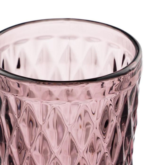 Vaso Rosa Cristal Decoración 8 X 8 X 12,50 cm