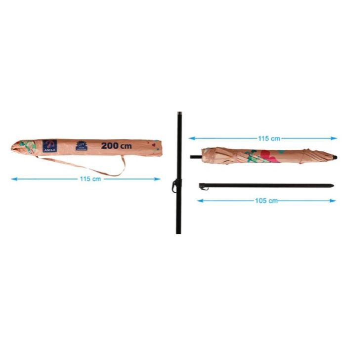 Sombrilla Rosa 200 cm UPF 50+ 1