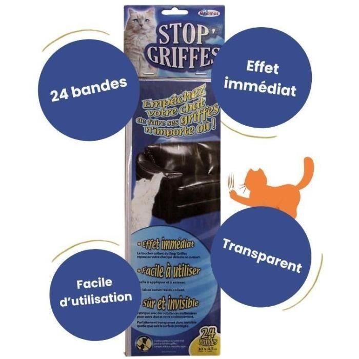 Muzo MUZ3281014039003 Tope Adhesivo para Arañazos de Gato TYROL, Pack de 24 Unidades 1