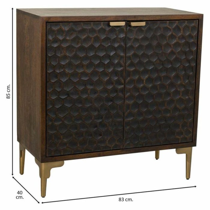 Consola Alexandra House Living Marrón Madera Hierro 40 x 85 x 83 cm 5