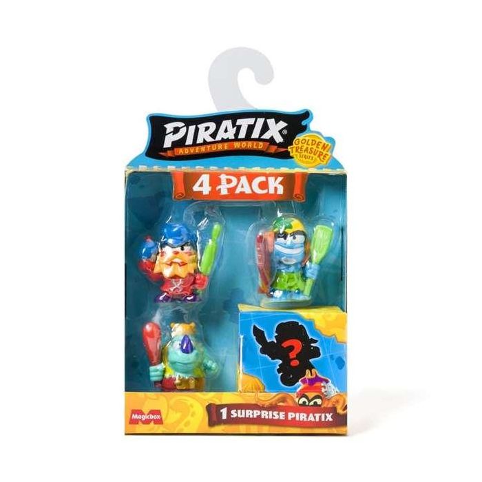 Magic Box Figura Piratix Golden Treasure Pack de 4 con 3 Piratix y 1 Sorpresa 3 Magic Box Figura Piratix Golden Treasure Pack de 4 con 3 Piratix y 1 Sorpresa 3