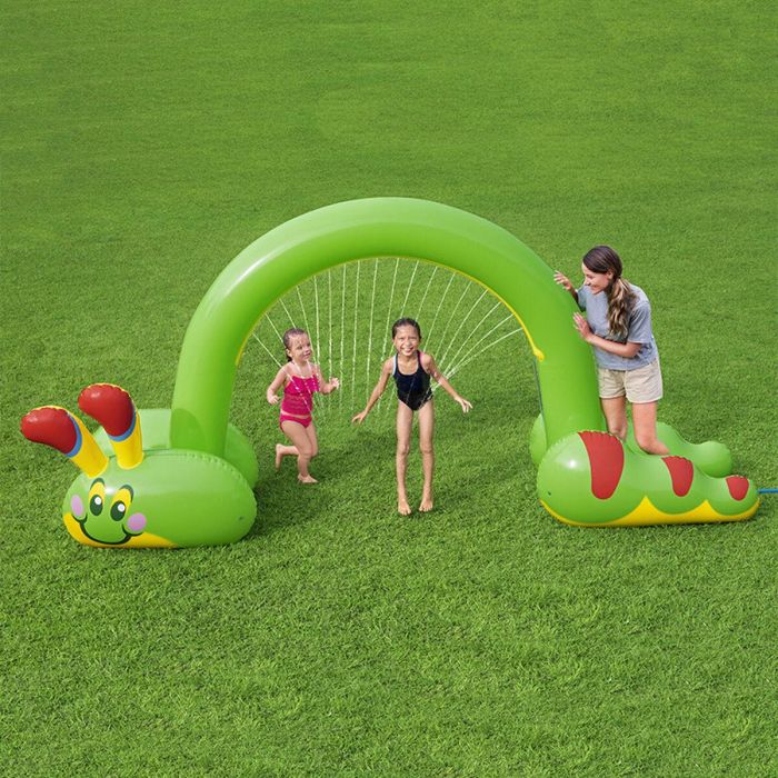 Bestway Aspersor Hinchable Jumbo Gusano 338x110x188 cm +2 Años Jardin 52398 18
