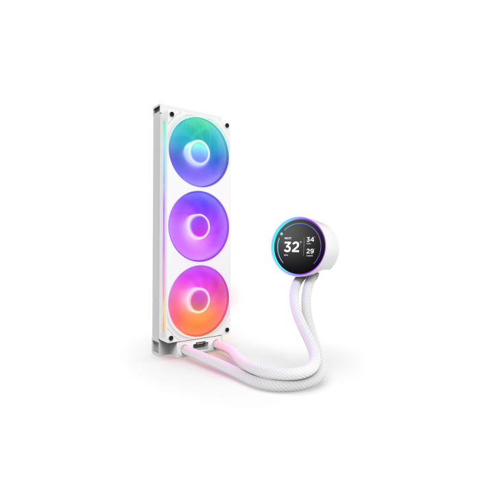 NZXT Kraken Elite 360 RGB Procesador Sistema de refrigeración líquida todo en uno 12 cm Blanco 1 pieza(s) 1 NZXT Kraken Elite 360 RGB Procesador Sistema de refrigeración líquida todo en uno 12 cm Blanco 1 pieza(s) 1