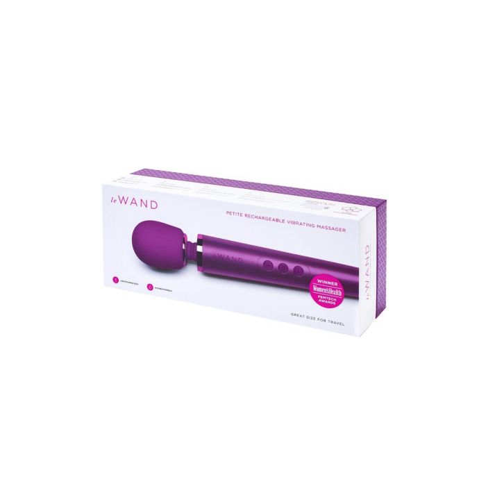 Vibrador Le Wand Petite Cherry Morado Violeta 2 Vibrador Le Wand Petite Cherry Morado Violeta 2