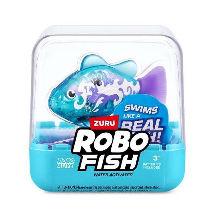 Figura pez robofish, nada en diferentes direcciones y cambia de color 7x7x7cm - modelos surtidos 1