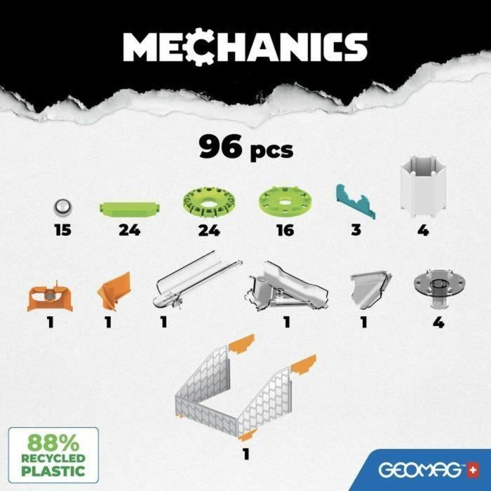 Geomag AAABS15635 - Juego de Construcción Magnético ¡Desafío Mecánico Gol! - 96 Piezas - Plástico Reciclado 5 Geomag AAABS15635 - Juego de Construcción Magnético ¡Desafío Mecánico Gol! - 96 Piezas - Plástico Reciclado 5